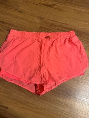 Women’s Victorias Secret On Point Neon Coral Athletic Shorts